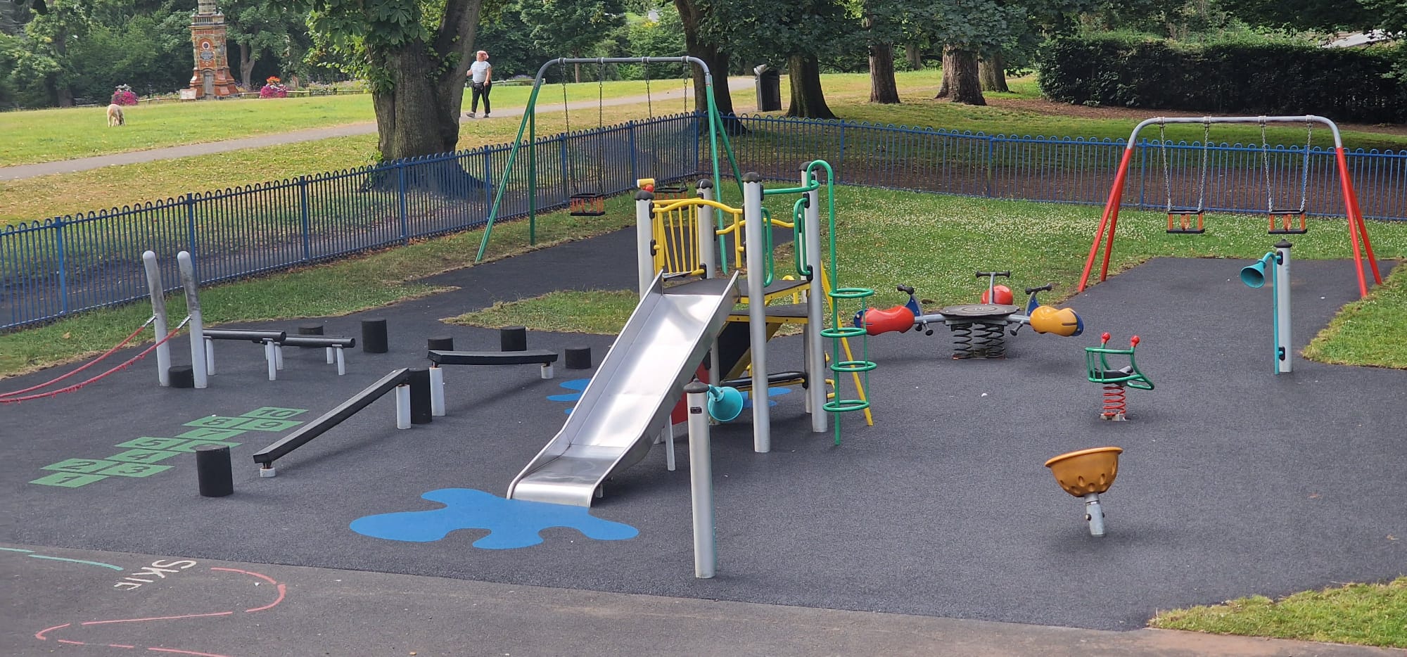 children's play area in park
